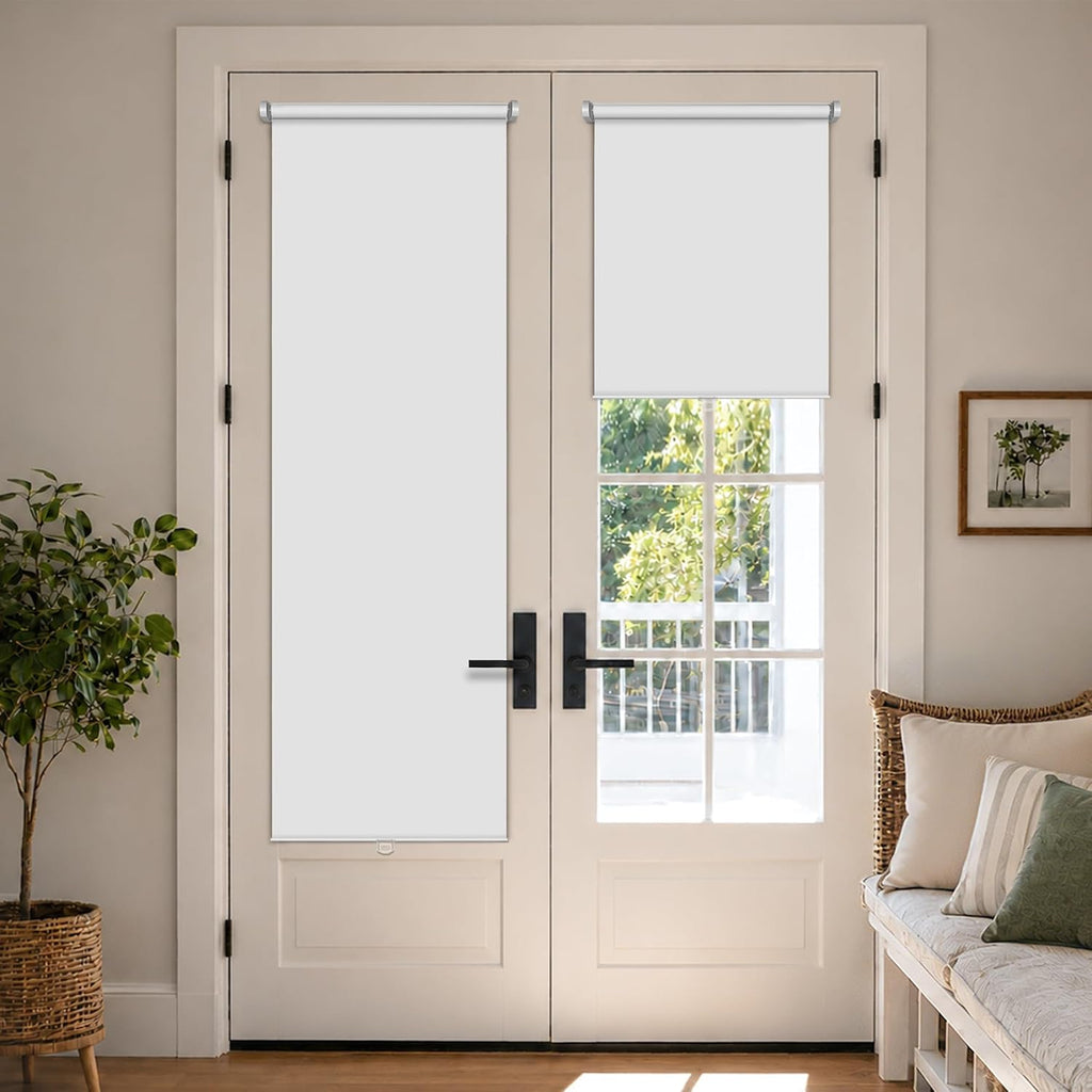 No Drill Cordless Roller Shades, 20x48, White