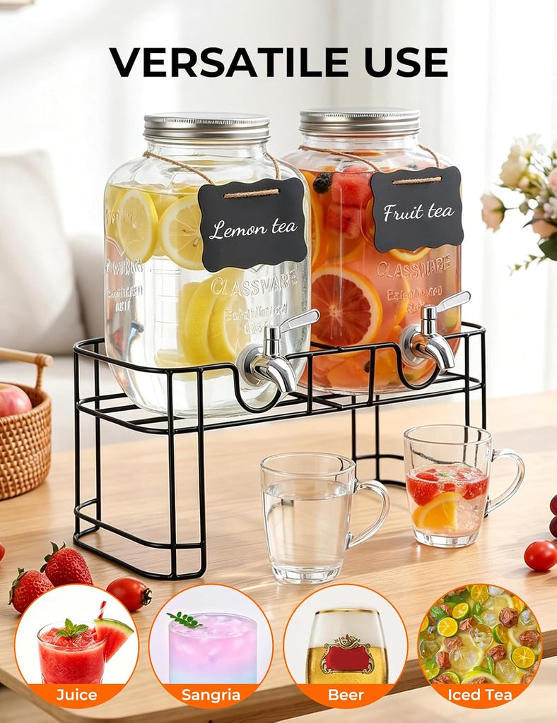 Gallon for Parties, 2 Pack with Stand - Set of 2