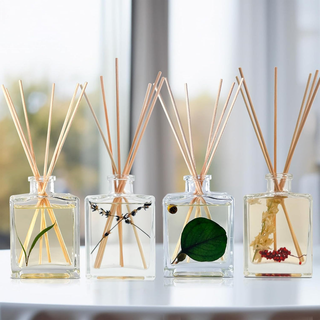 Reed Diffuser Set, Pumpkin Brulee - Bathroom Shelf Décor - Set of 5