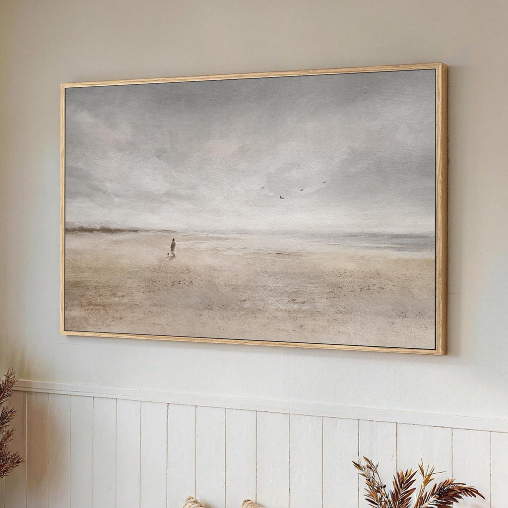Large Framed Jesus Leaves the 99 Sheep Wall Art, 32x48 in