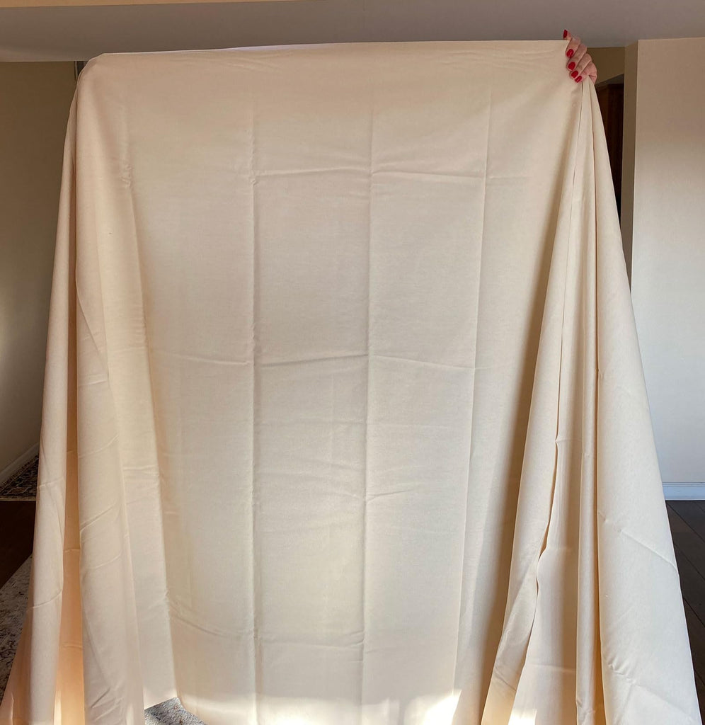100% Cotton Muslin Fabric, Textile Unbleached, Draping Fabric Wide: 63 inch Natural 10 Yards (5.25 Feet x 30 Feet)(63"