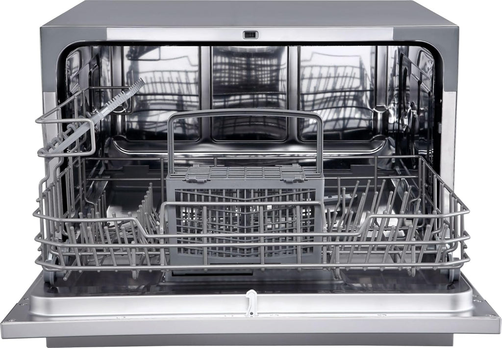 DWP63 21-5/8 Inch Wide 6 Place Setting Countertop Dishwasher - Silver