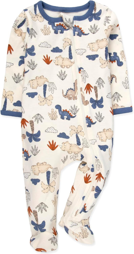 Essentials Baby 4 Piece Outfit Set - Footie Sleepwear Pajama Bodysuits - Spring & Summer Baby Clothes Gift Set