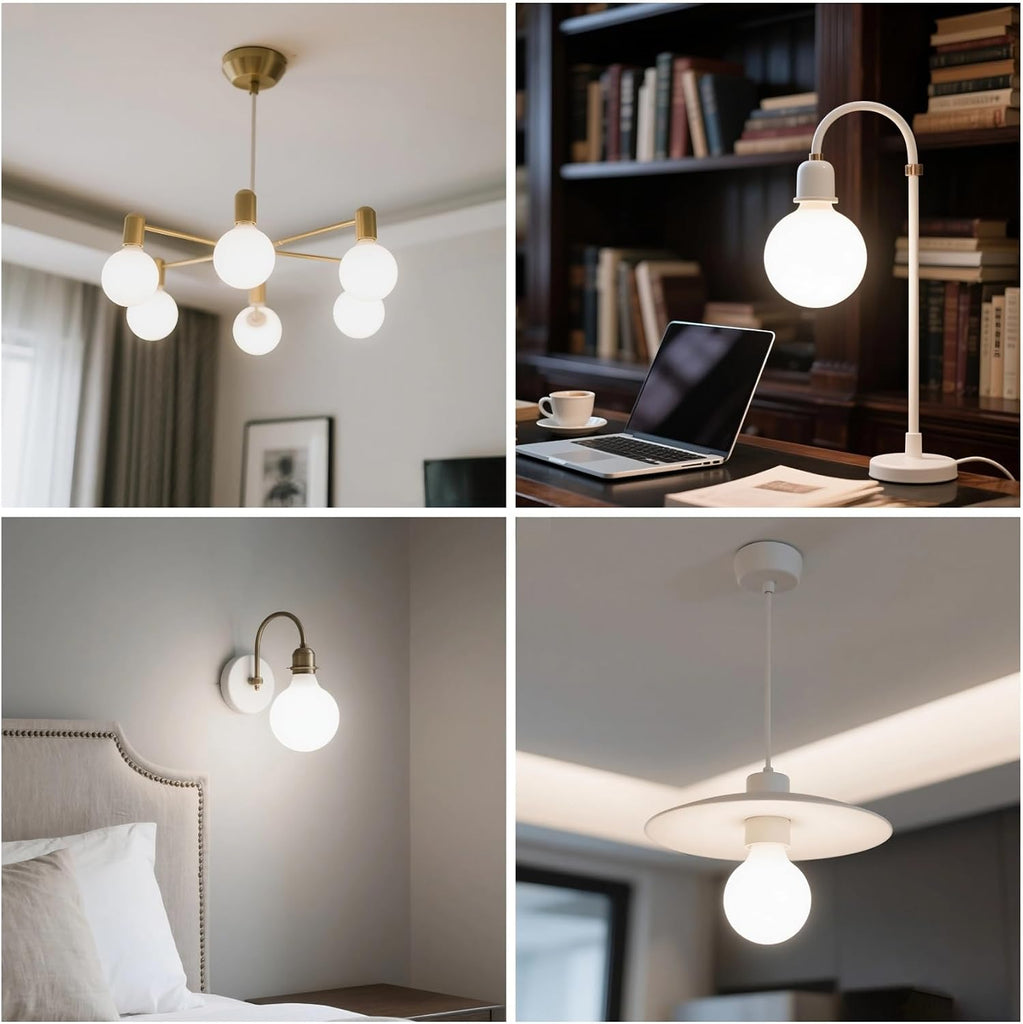 G40 LED Large Globe Lights, G125 E26 60W Big Bulbs 5000K Daylight