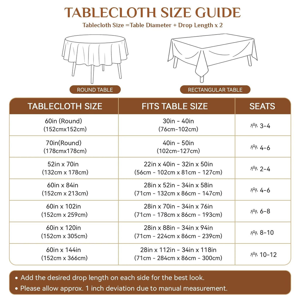 Fall Tablecloth Round, Orange Buffalo Plaid with Pumpkins