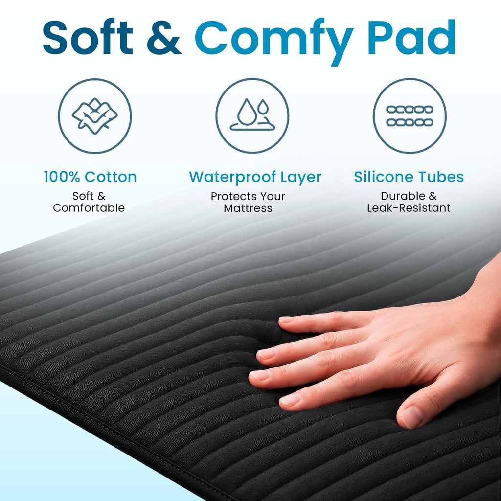 Bed Cooling System, Twin Size, Cotton Mattress Pad for Night Sweats