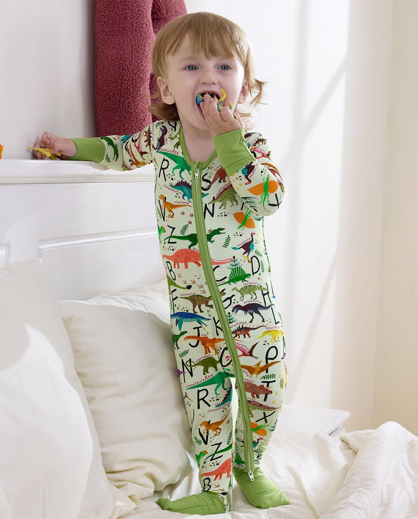 Bamboo Viscose Baby Footie Pajama, Zipper Sleeper Boys Girls