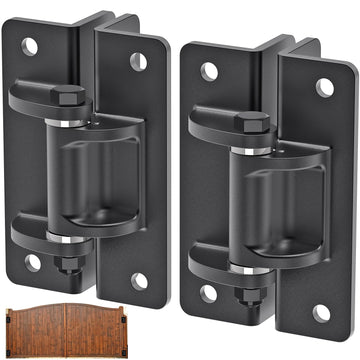 6mm Heavy Duty Bolt On Gate Hinges, 1000 lbs Capacity Anti Sag L-Shaped Gate Hinge with Bearings, 6.5 in Powder