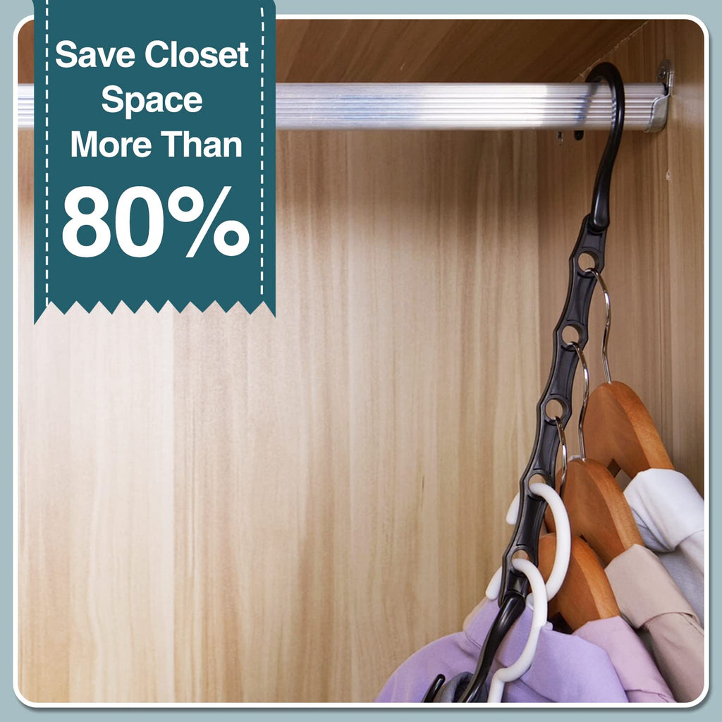 Closet Organizers and Storage 20 Pack Hanger Organizer Magic Hangers Space Saving Hanging Plastic for Heavy Clothes