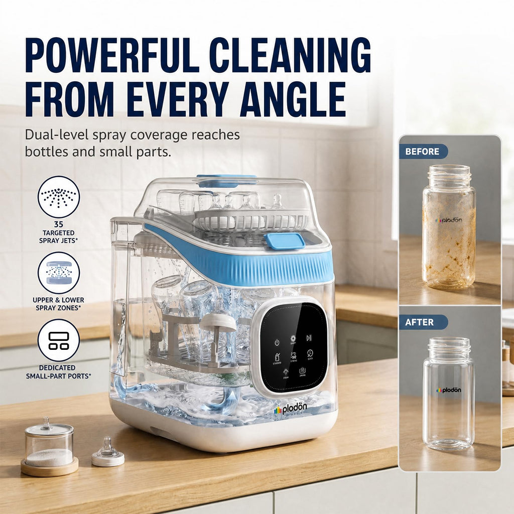 Smart Baby Bottle Washer, Sterilizer, Dryer, All-in-one Clean System