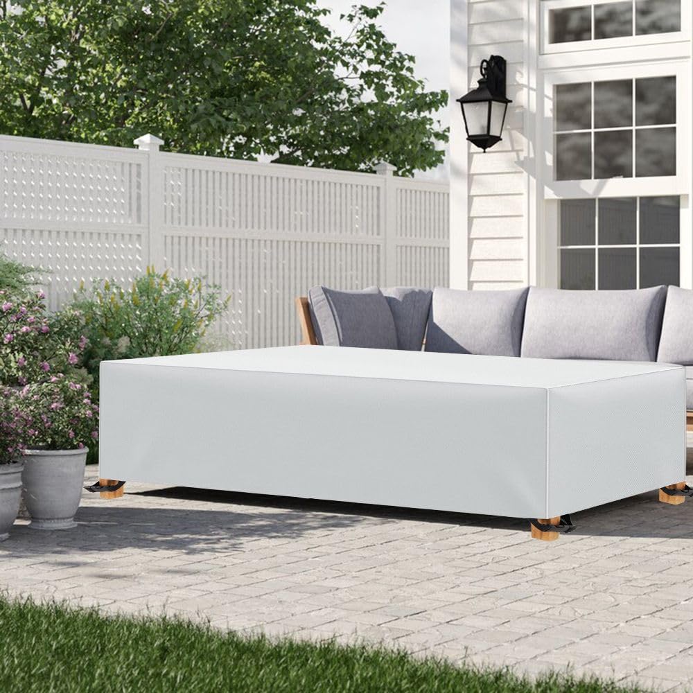 Patio Furniture Covers Outdoor Table Furniture Cover Waterproof Rectangle 600D Patio Sectional Couch Set Cover for