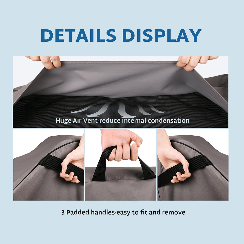 Patio Furniture Outdoor Sofa Covers Waterproof, Fit 79x38x35 inch | 3-Seater Couch Bench Protector for Lawn Deck