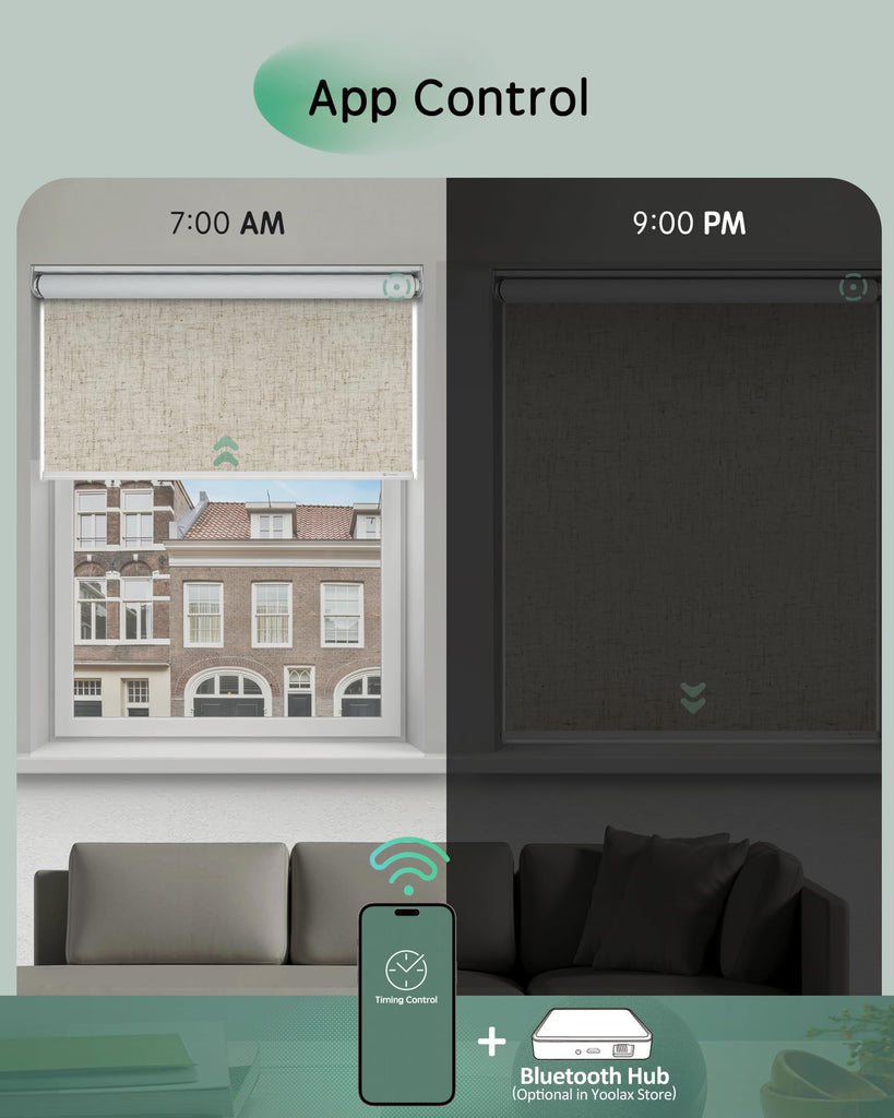 Motorized Blinds App Control, Artisan Beige
