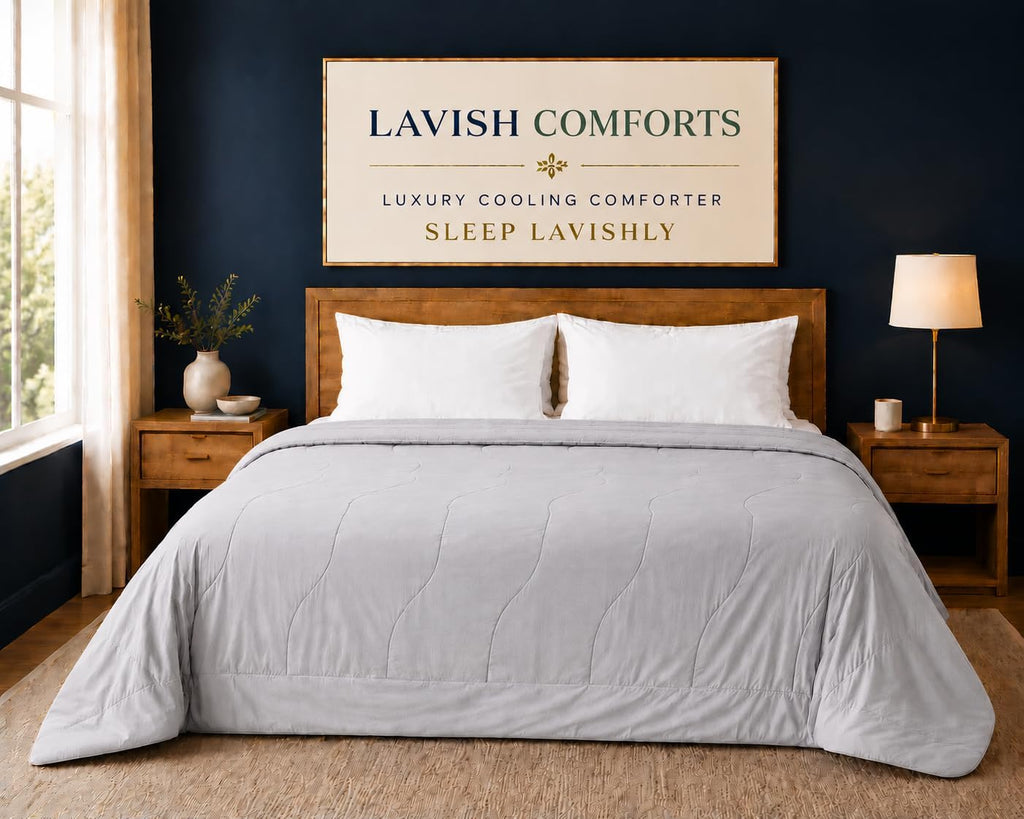 Cooling Comforter Twin XL 68x90, Cooling Blanket for Hot Sleepers & Night Sweats, Breathable Lightweight All Season