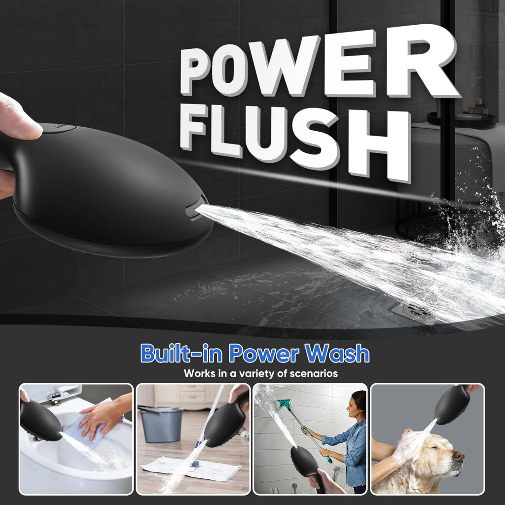 9 Spray Modes Handheld Shower Head, Water-Saving, Matte Black