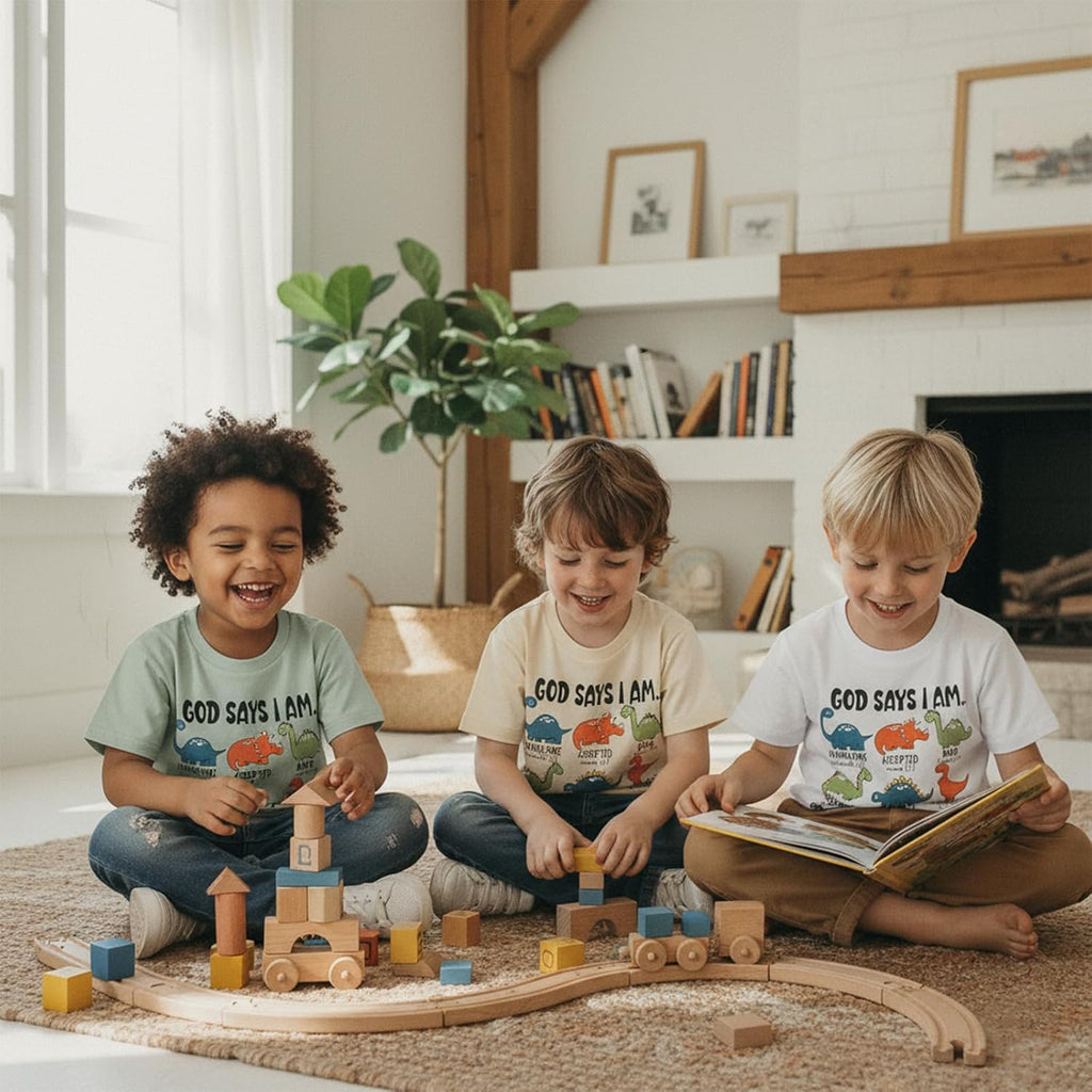 Toddler Little Boy Summer Dinosaur Clothes Funny Letter T Shirt Tops