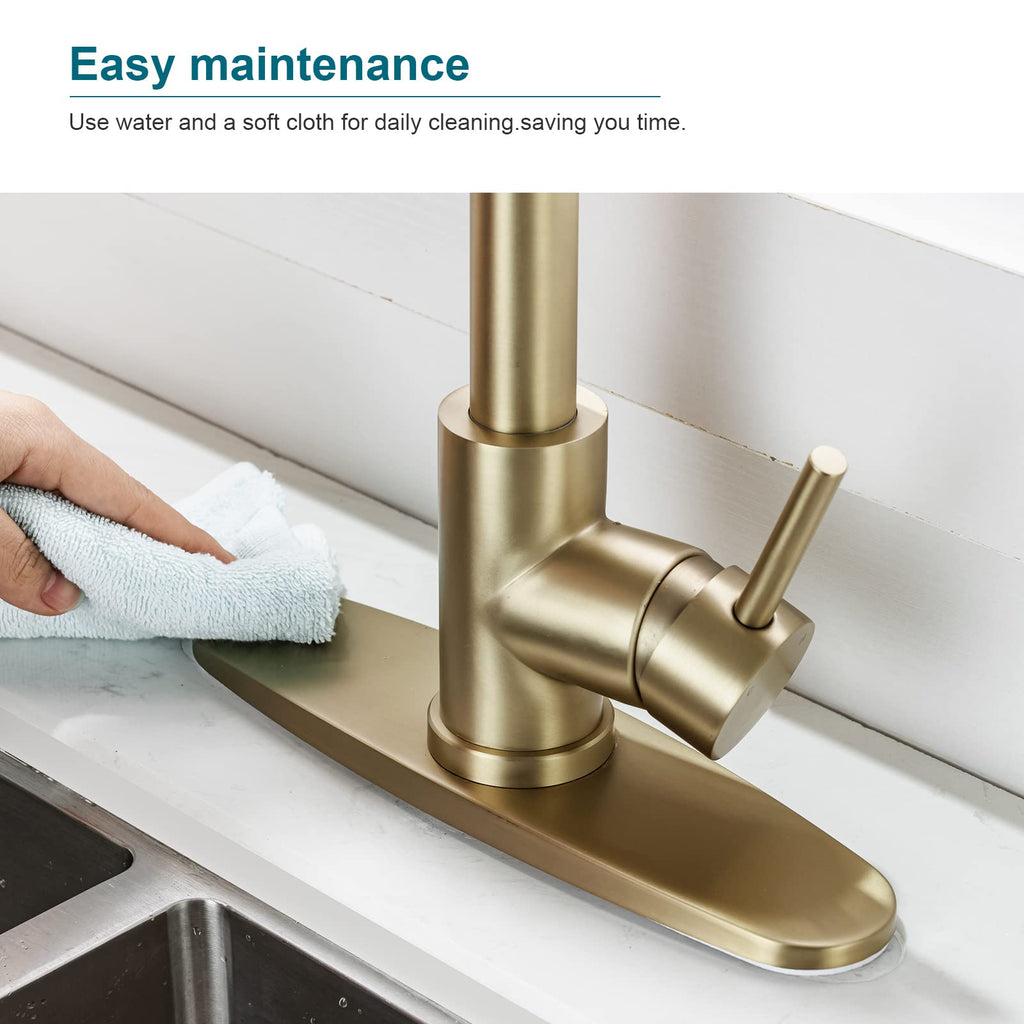 Kitchen Faucet Deck Plate, Faucet Covers Escutcheon for 1 or 3 Hole Bathroom or Kitchen Sink Faucet 10" Sink Hole