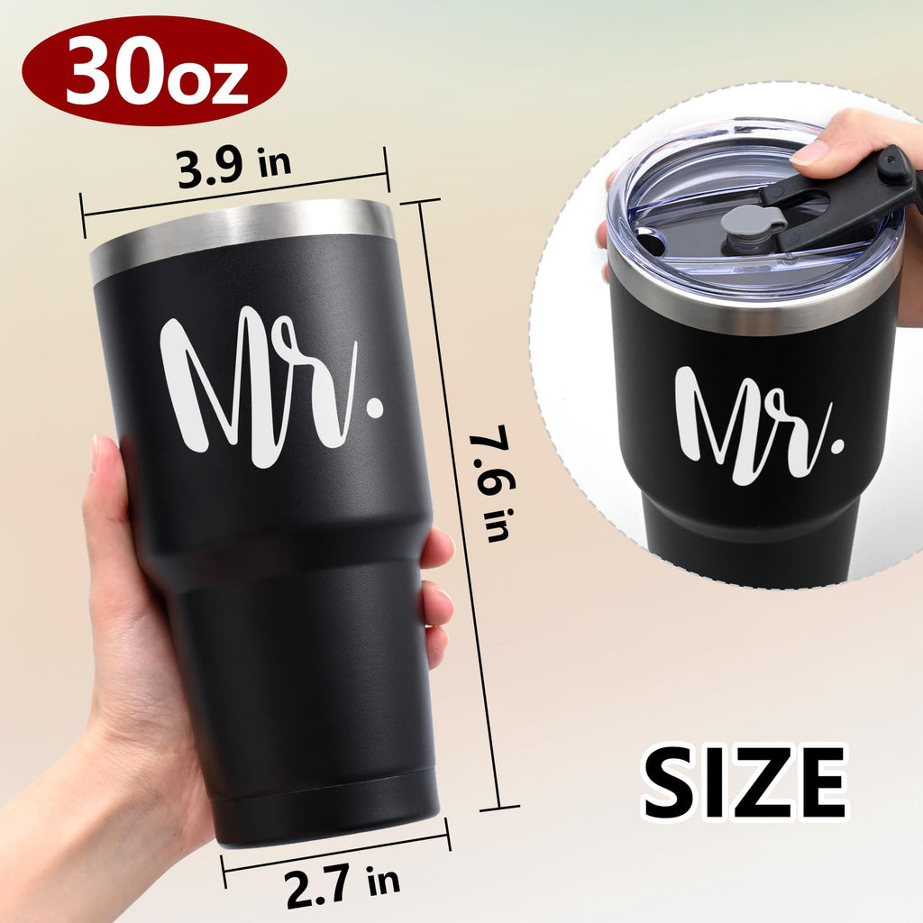 Mr and Mrs Gifts, Mr & Mrs Stainless Steel Travel Tumblers Set