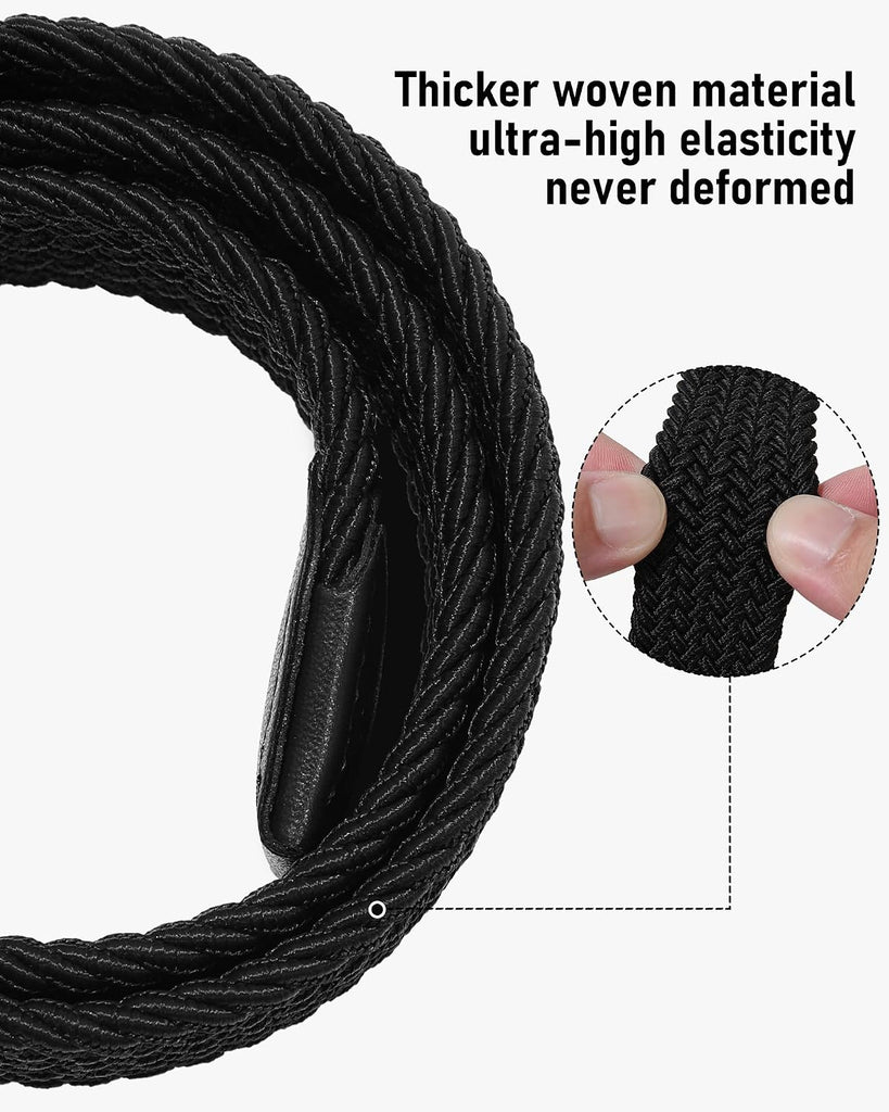 Kids Belt for Boy Stretch Pin Buckle Elastic Woven Casual Toddler Youth Belt