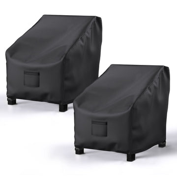 2 Pack Outdoor Waterproof 36"Wx34"Dx32"H, Black