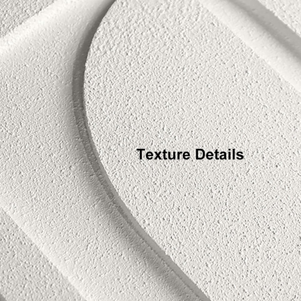2-Piece White Japandi 3D Abstract Wall Art Set - Modern Minimalist Carved Wall Sculpture (White, 27.6" W x 1.2" D x - Set of 2