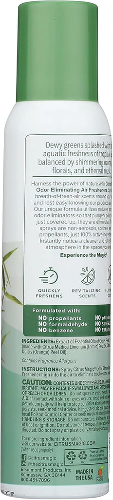 Air Freshener Spray, Bamboo Rainforest, 3 Ounce, Pack of 3