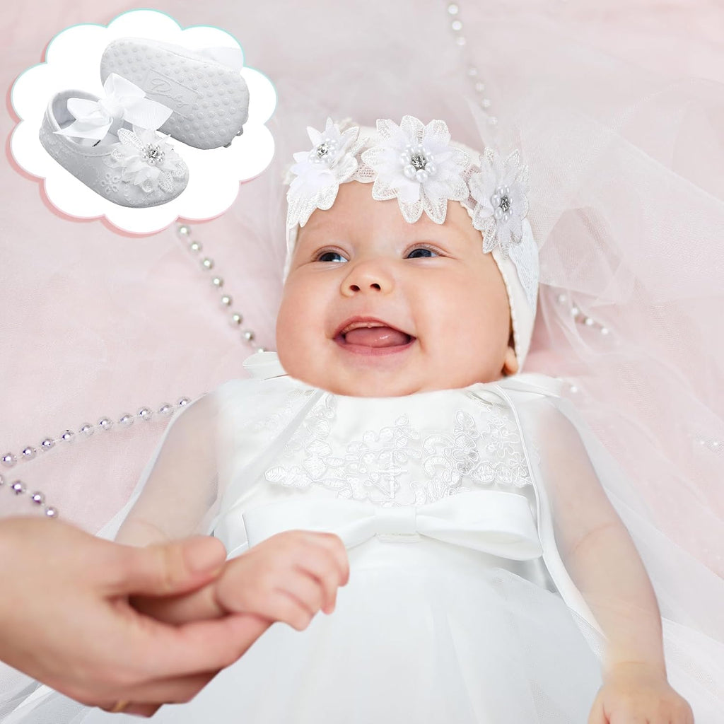 5 Pcs Baby Baptism Dresses for Girls Outfit