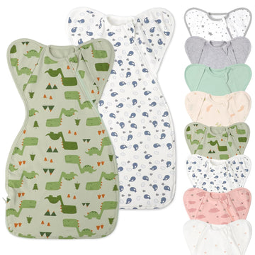 Organic Cotton Baby Sleep Sacks Swaddles Boy Girl 2 Pack