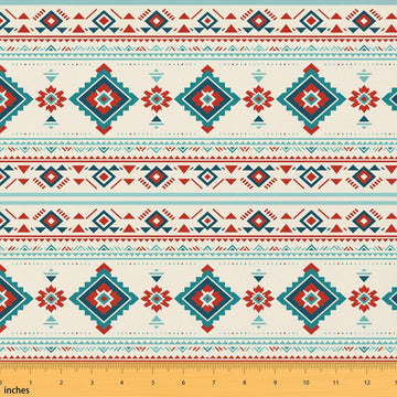 Aztec Fabric by The Yard Geometric Soft Fabric Diamond Boho