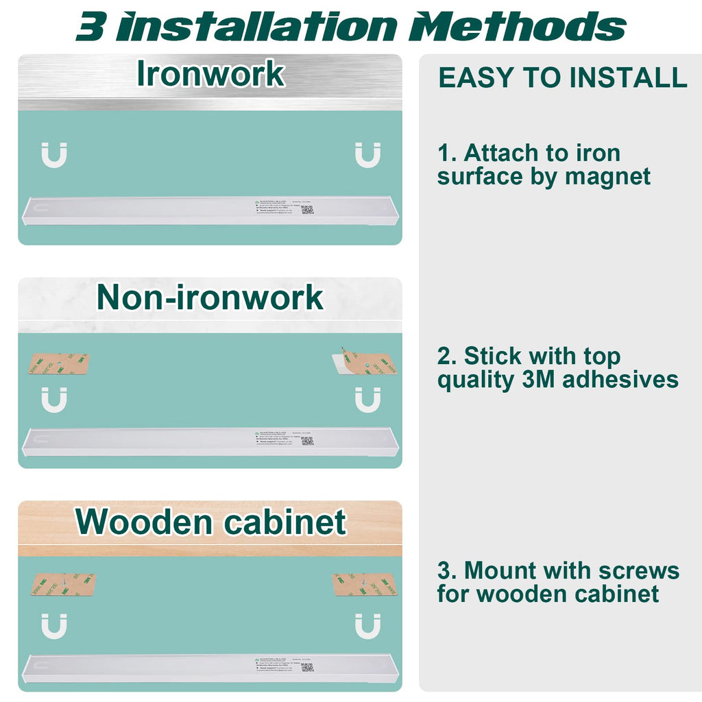60 LED Closet Lights Battery Powered, Super Bright Under Cabinet Lighting, Motion Sensor Light, Wireless, 2400mah