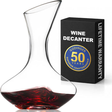 Wine Decanter Carafe, Hand Blown Wine Decanter Aerator - Wine Gifts