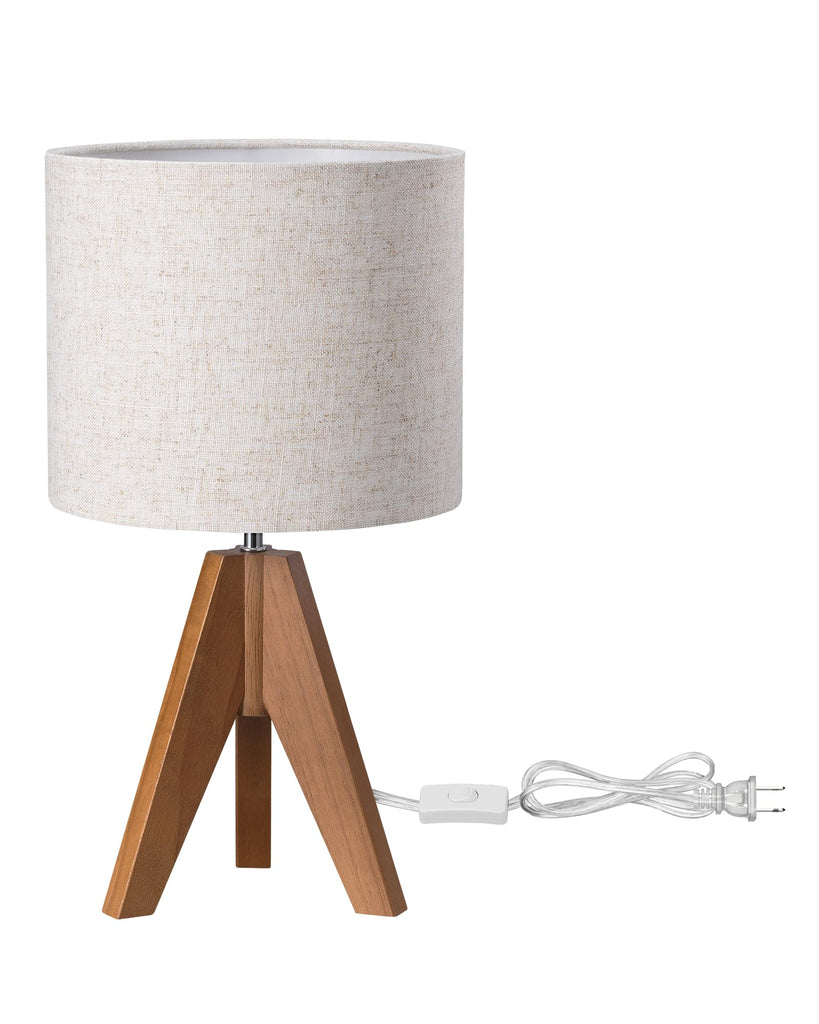 Tripod Table Lamp, Small Cute Bedside Lamp, 14.2 Inch, E26 Base