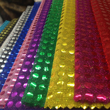 Dot Sequins On Metallic Mesh Fabric by the Yard Seasonal Fabric 43" Wide 2 Yards, Decoration, Backdrop