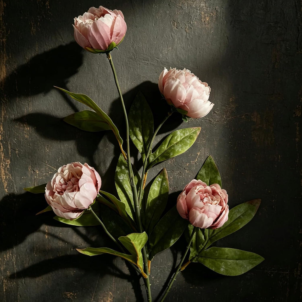 Viral Peony Artificial Flowers for Vase - Set of 6