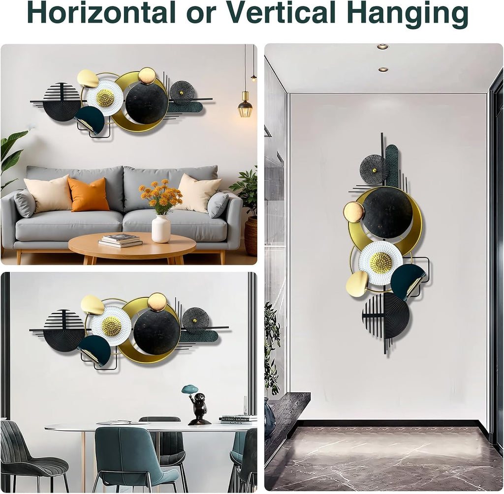 Metal Wall Art,3D Modern Luxury Wall Decor,59×23