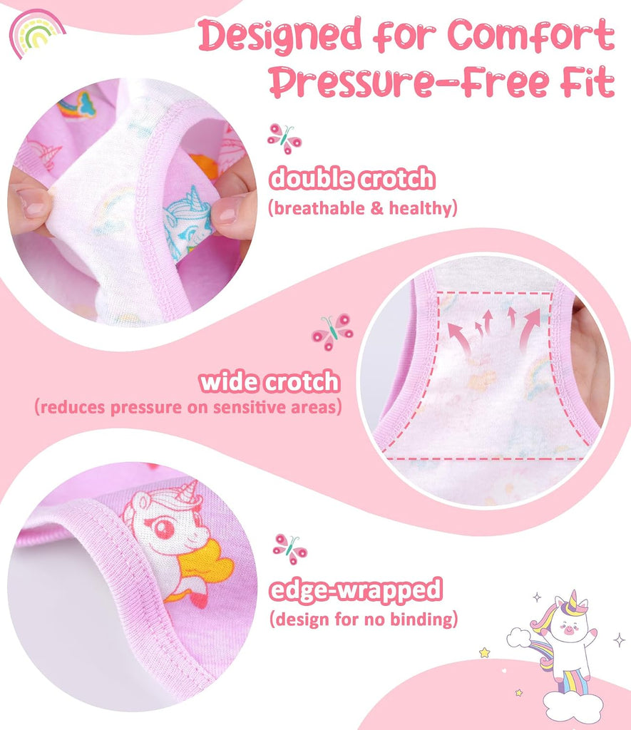 100% Cotton Soft Underwear Tagless Panties for Pack