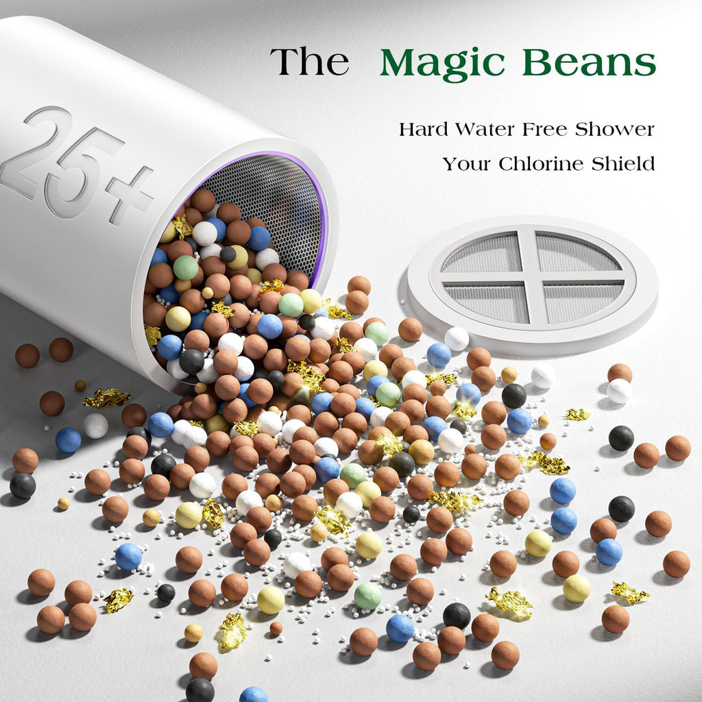 Filtered Shower Head-Shower Head with Filters for Healthier Skin & Hair | 3 Modes High Pressure Shower Heads with