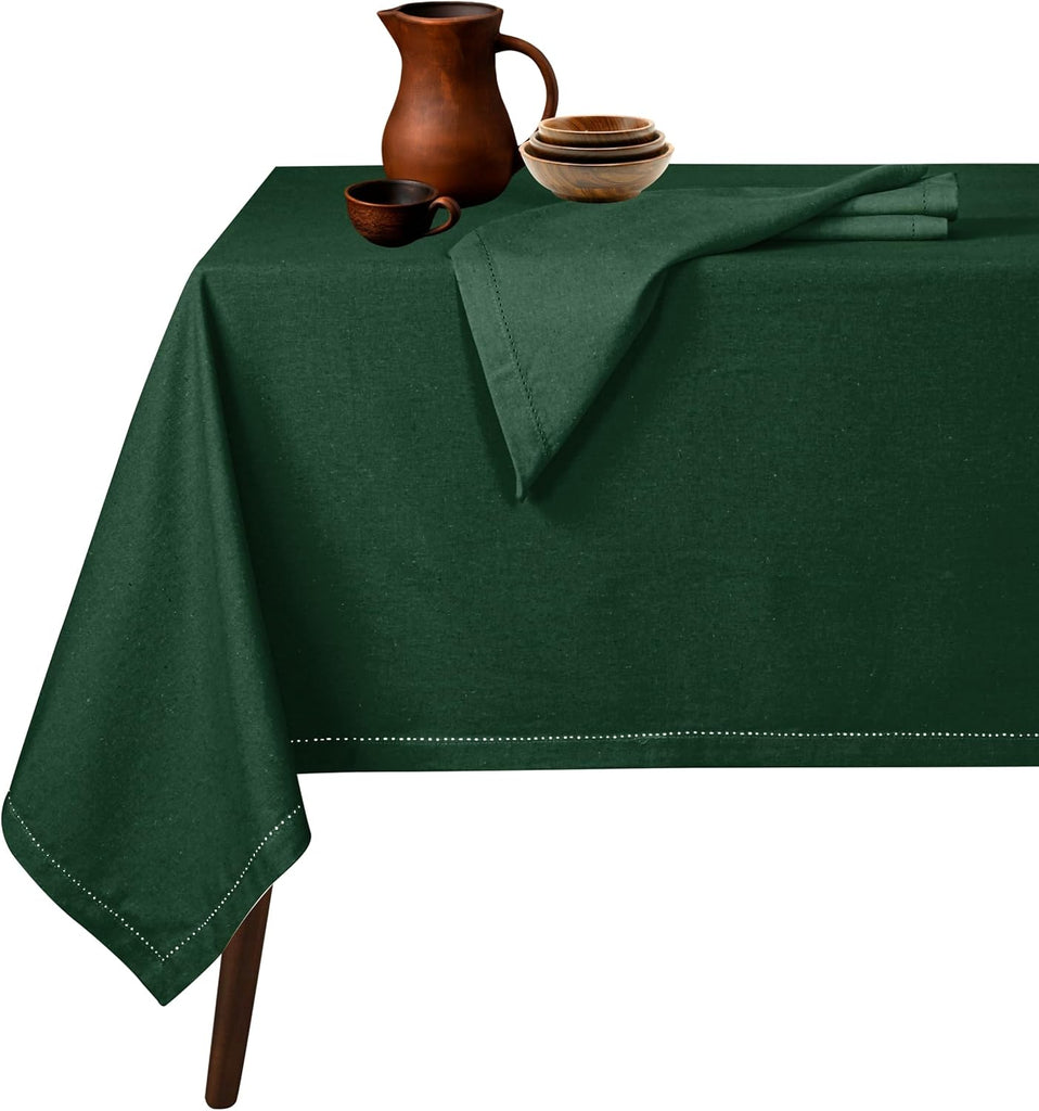 Cotton tablecloth - Olive Green