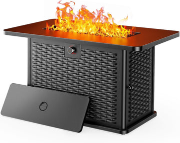 43-Inch Rectangular Propane Fire Pit Table