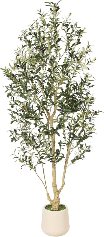 Olive Tree Artificial Indoor 6ft with Planter Decor