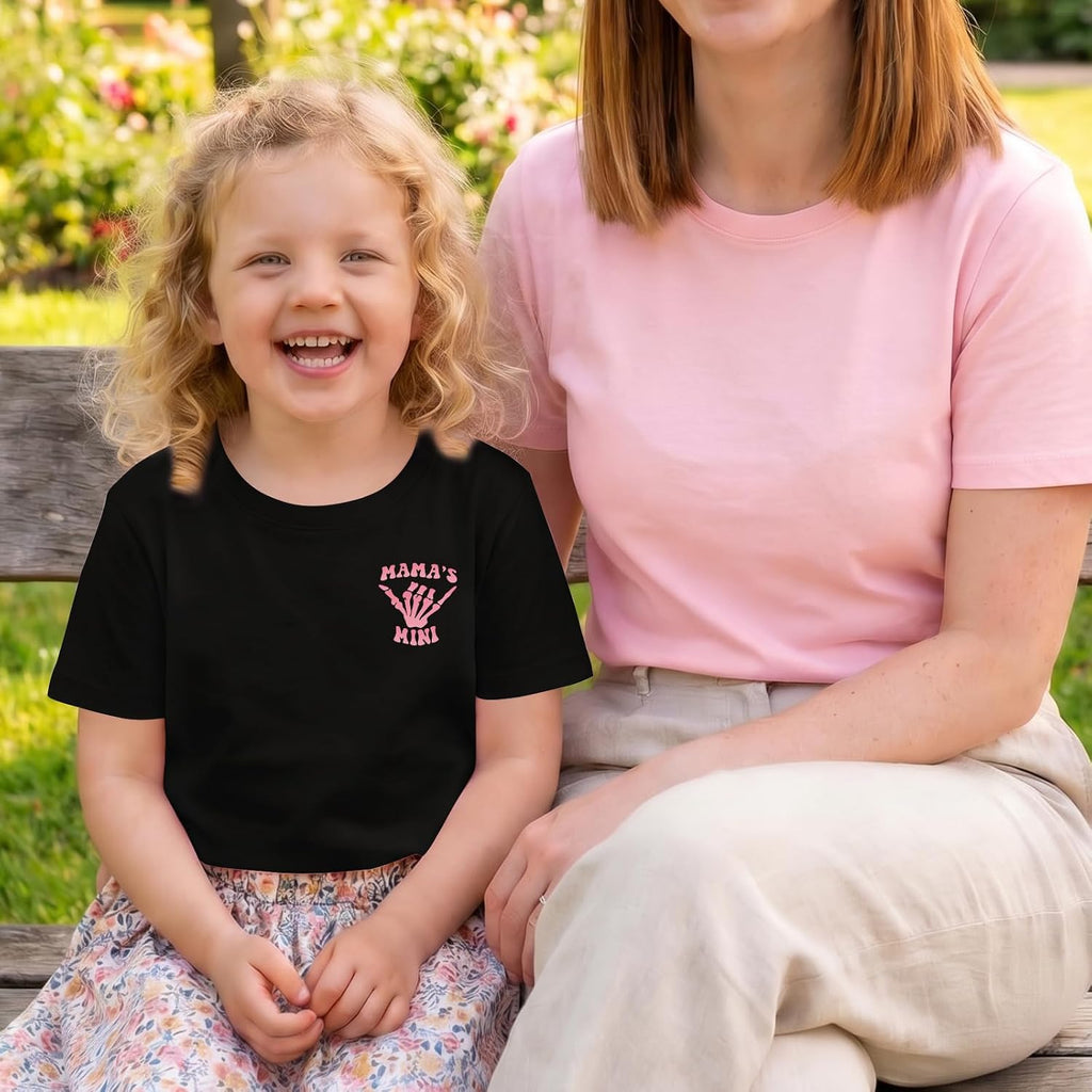 Cute Preppy Shirts for Girls Funny Tshirts Kids Graphic Tees Miniature Version of My Mama Letter Cotton Shirt