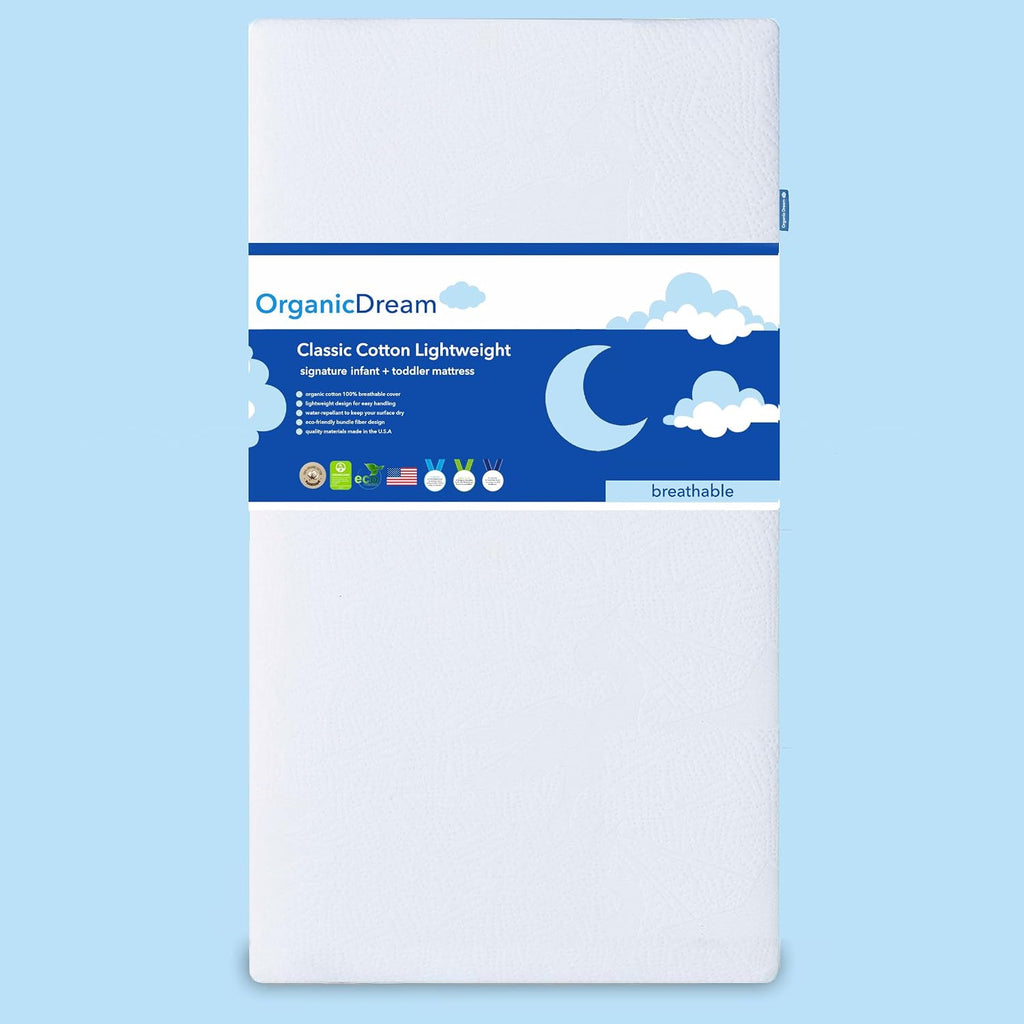 Crib and Toddler Mattress - 100% Breathable Proven to Reduce Suffocation Risk, 100% Washable Cover, Baby + Toddler