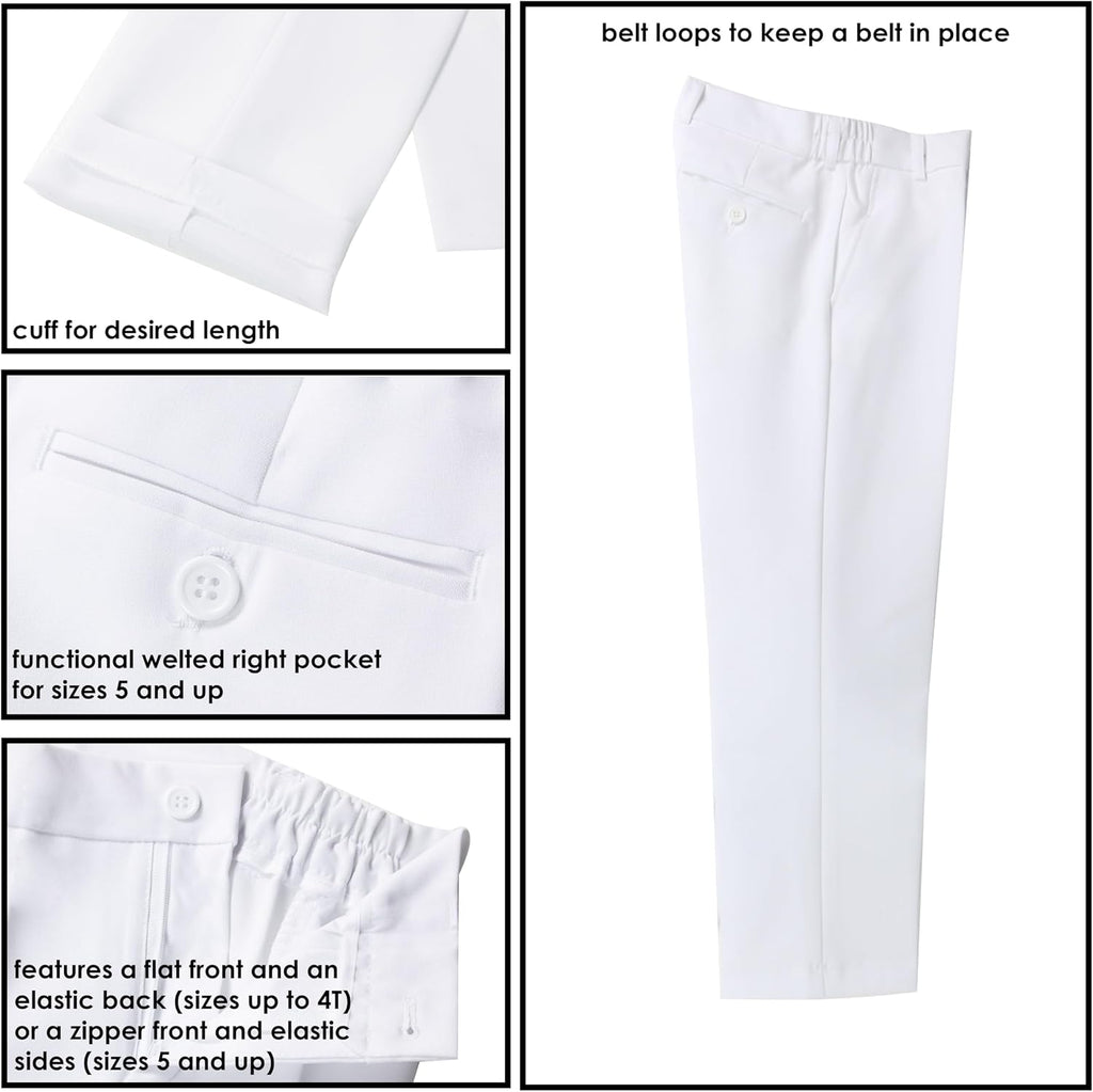 Boys' Modern Fit Suit Set - Wedding and Formal Attire