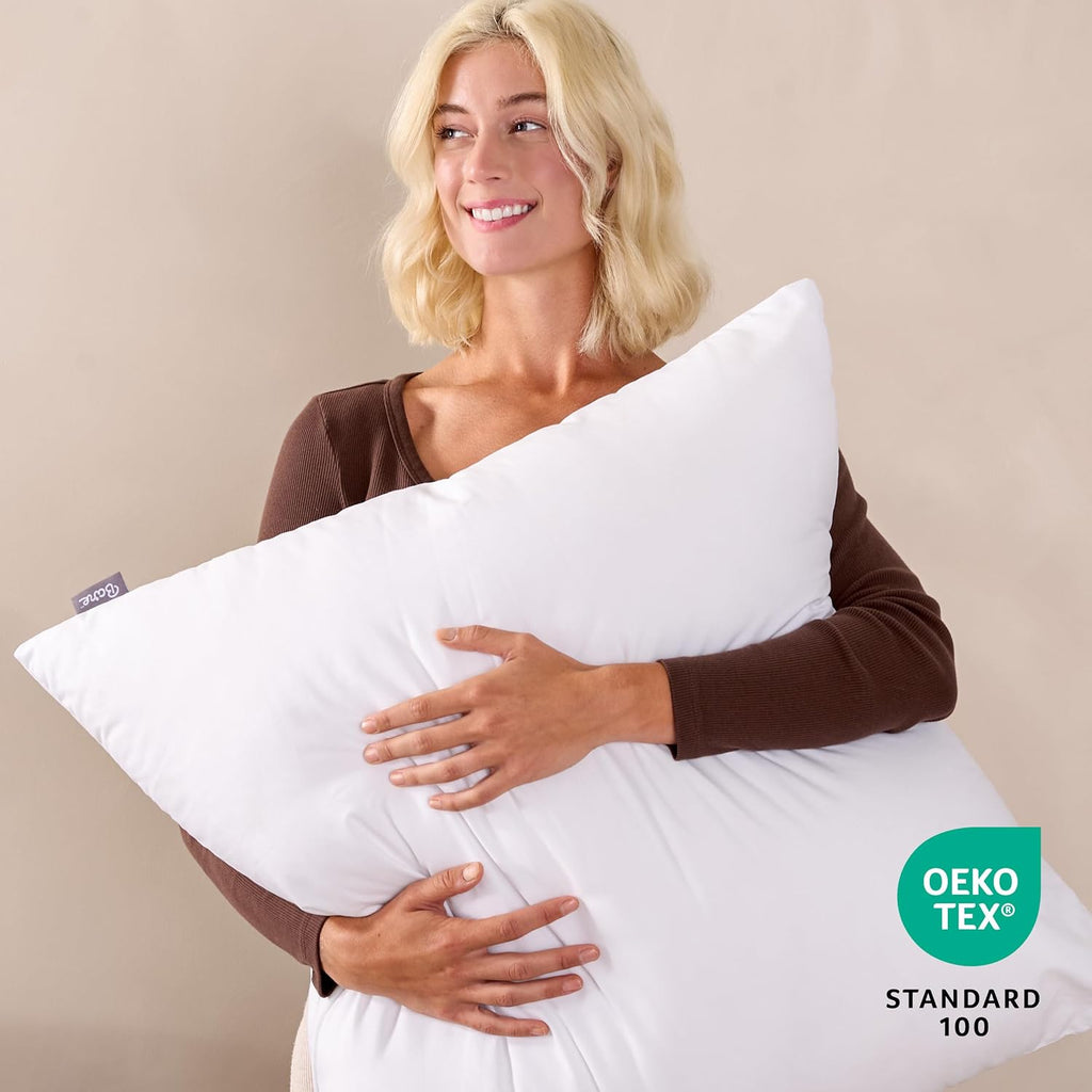 Throw Pillow Insert 22 x 22 Inches (, White) - Set of 2