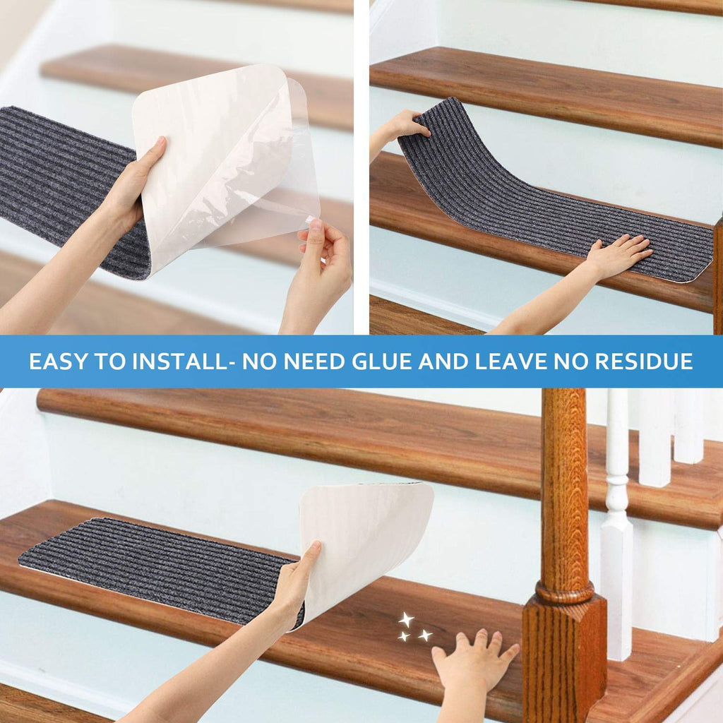 Non-Slip Carpet for Wooden Steps, 15 Pack, 8" x 30"