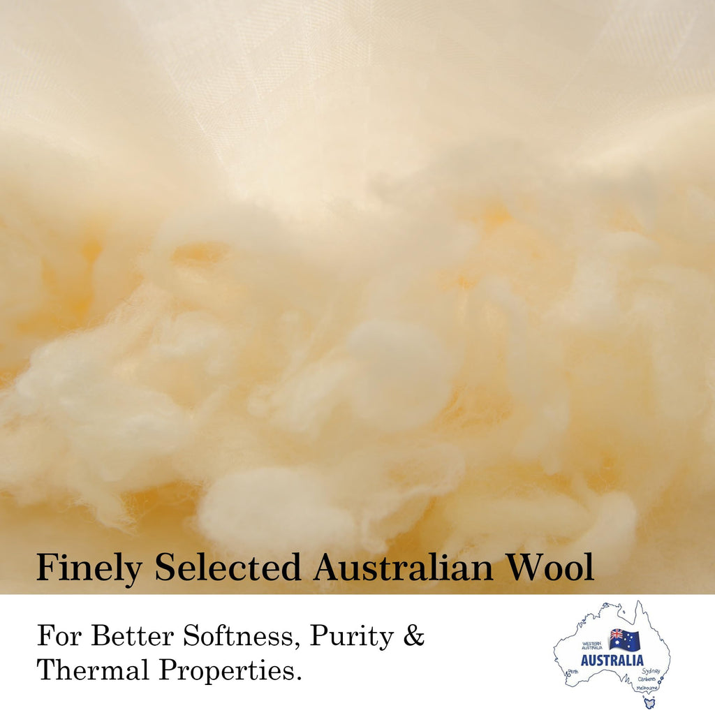 Classic Wool Comforter (Midweight for All Season, )