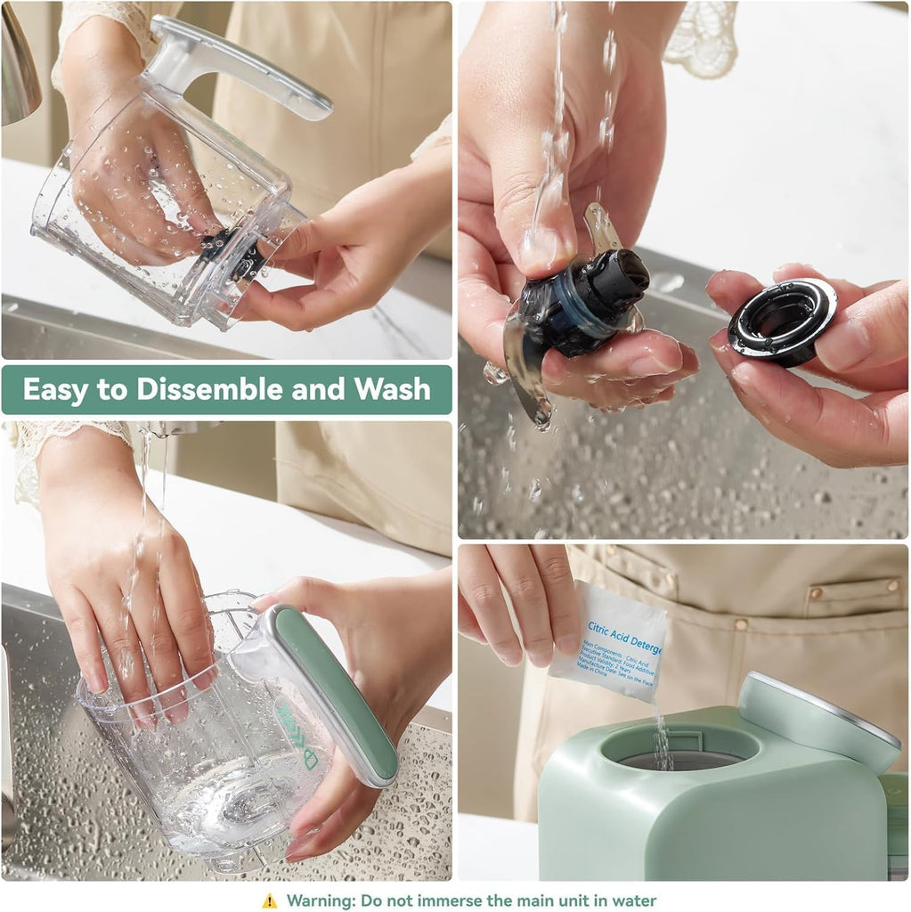 In-1 Baby Food Maker with Stainless Steel Steam Basket, Green