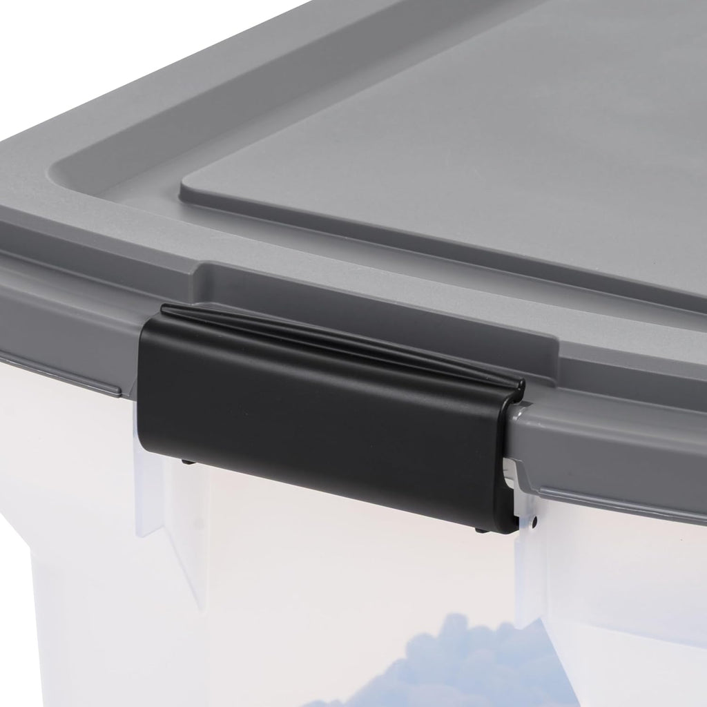 USA Dog Food Storage Container, Up to 40 lbs, Dark Gray, Made in USA