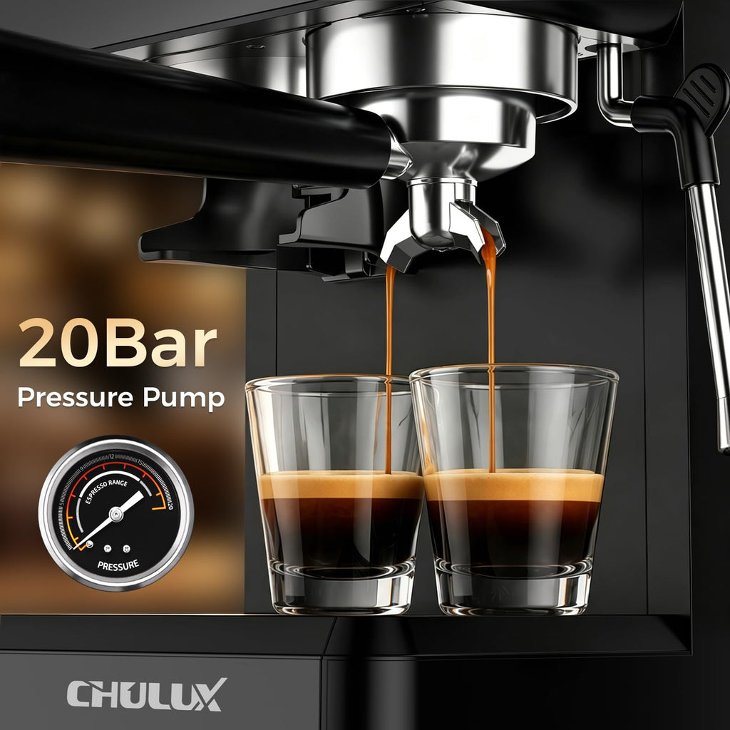 Nero 20Bar Espresso Machine with Conical Burr Grinder for Cappuccino