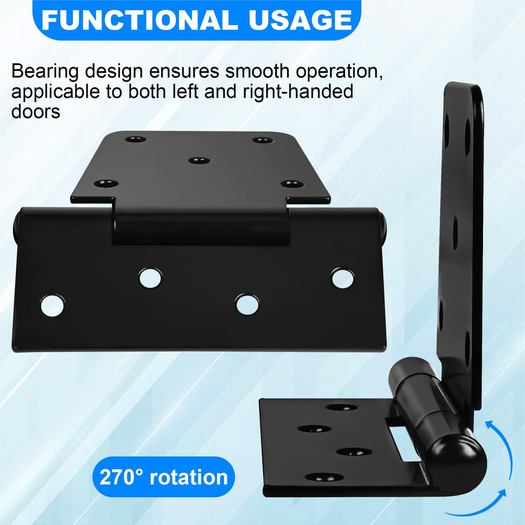 Heavy Duty Gate Hinges 3.5 inch 6 Pack Extra Thick Industrial T Barn Door Hinges Shed Door Hinges for Large Wooden